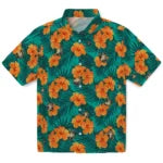 Army Black Knights Hawaiian Shirt - Hibiscus and Palm Leaves | Moonbestprint