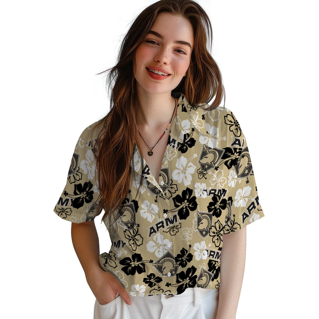 Army Black Knights Hibiscus Bloom Hawaiian Shirt – Moonbestprint