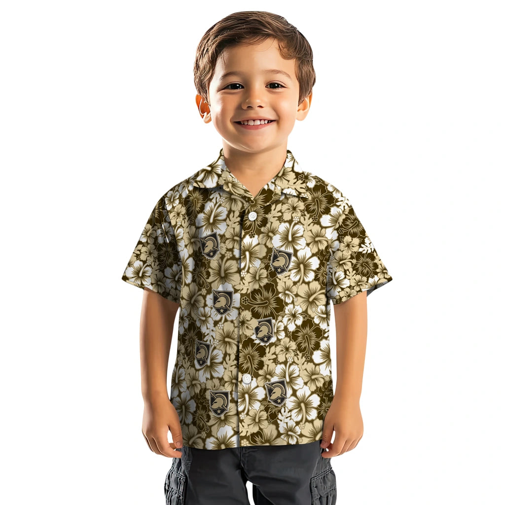 Army Black Knights Hawaiian Shirt - Hibiscus Blooms | Moonbestprint