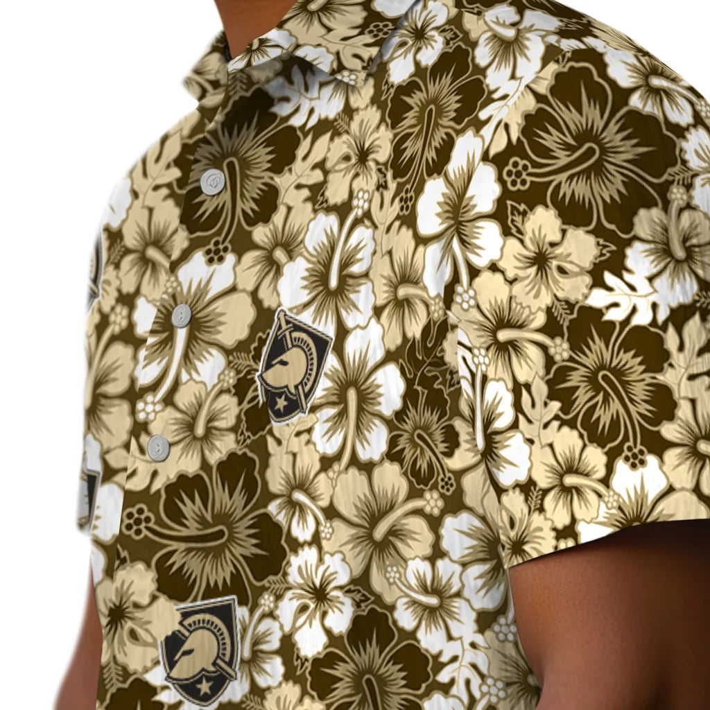 Army Black Knights Hawaiian Shirt - Hibiscus Blooms | Moonbestprint