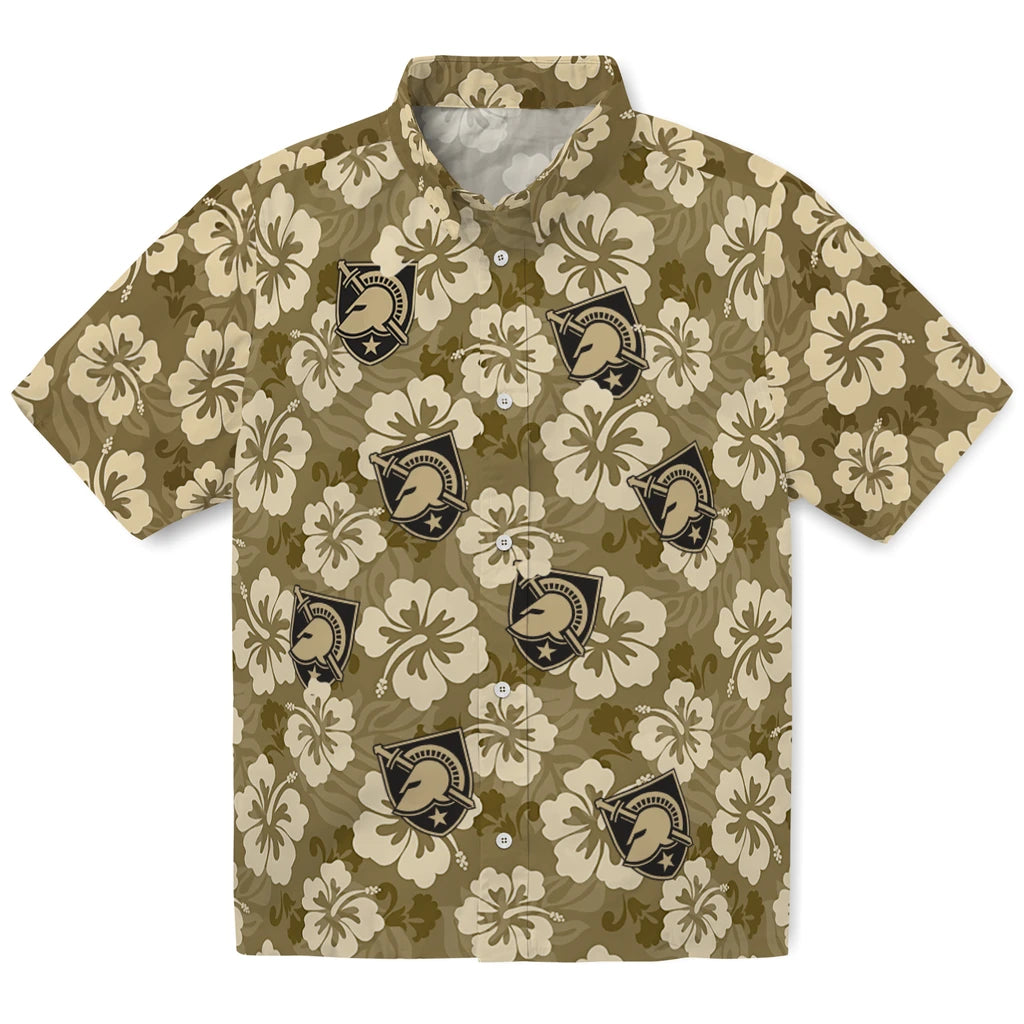 Army Black Knights Hawaiian Shirt - Hibiscus Cluster | Moonbestprint