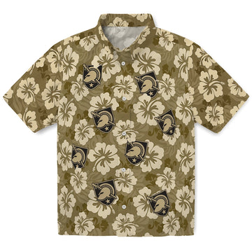 Army Black Knights Hawaiian Shirt - Hibiscus Cluster | Moonbestprint