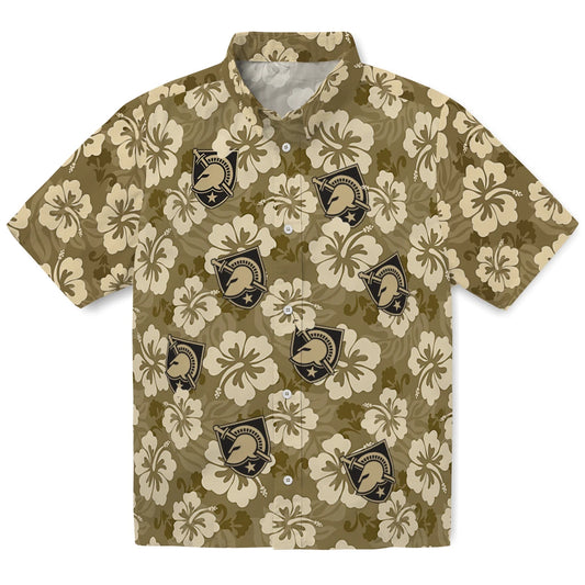 Army Black Knights Hawaiian Shirt - Hibiscus Cluster | Moonbestprint