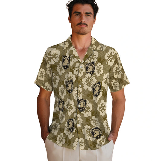 Army Black Knights Hawaiian Shirt - Hibiscus Cluster | Moonbestprint