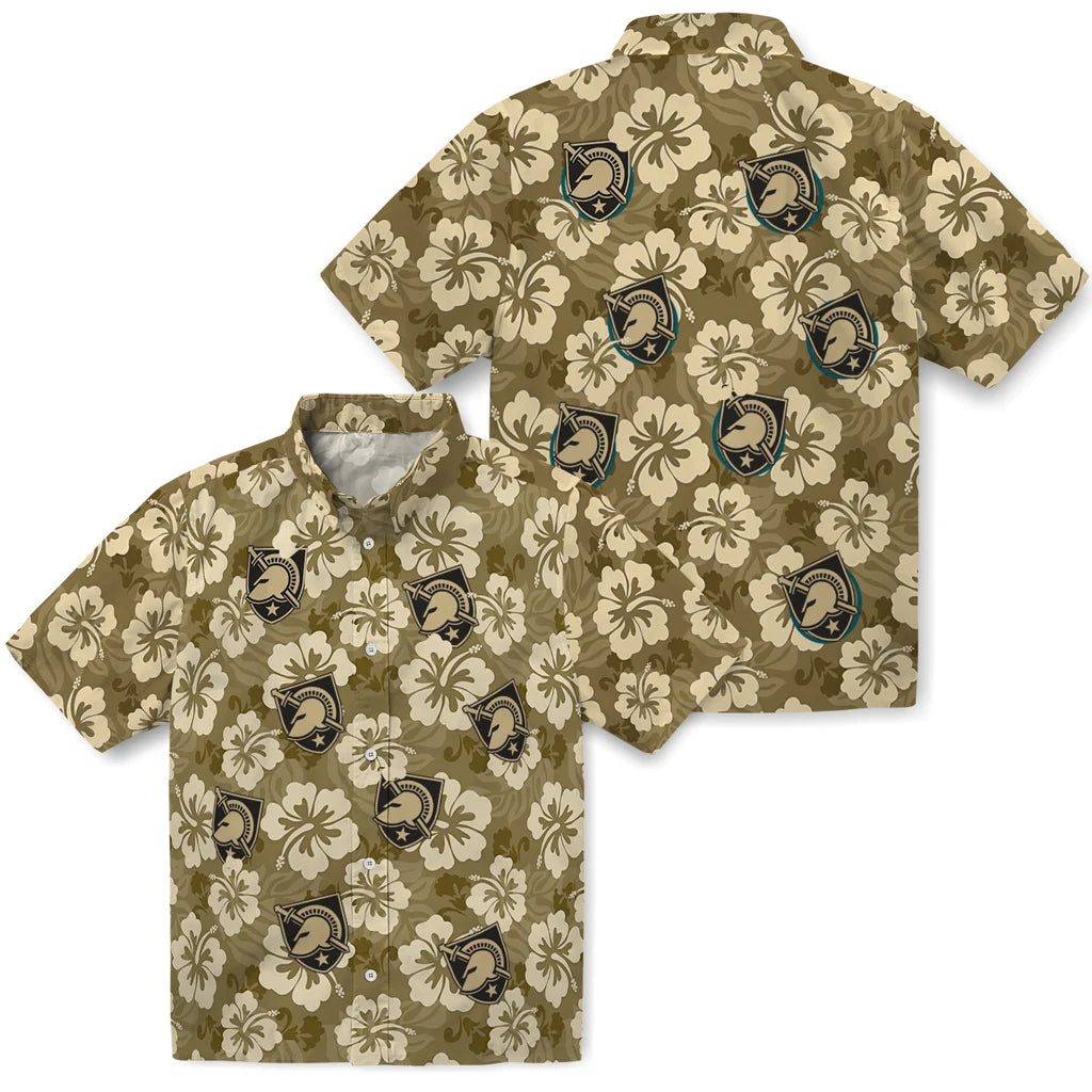 Army Black Knights Hawaiian Shirt - Hibiscus Cluster | Moonbestprint