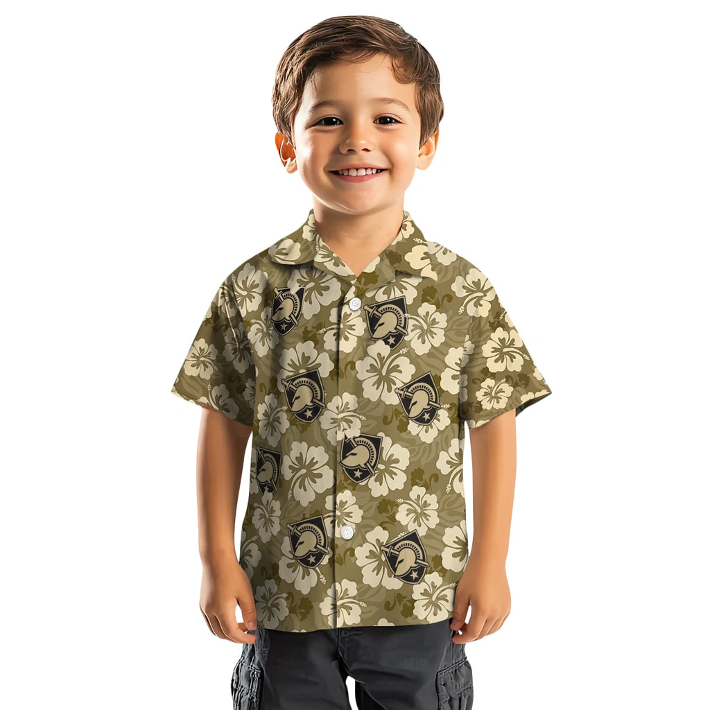 Army Black Knights Hawaiian Shirt - Hibiscus Cluster | Moonbestprint