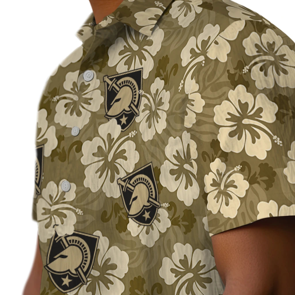 Army Black Knights Hawaiian Shirt - Hibiscus Cluster | Moonbestprint