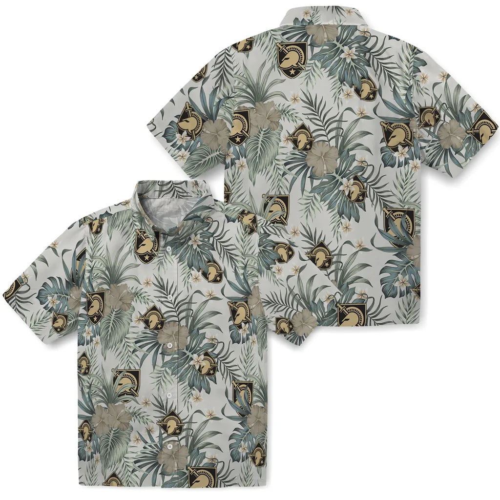 Army Black Knights Hawaiian Shirt - Hibiscus Designs | Moonbestprint