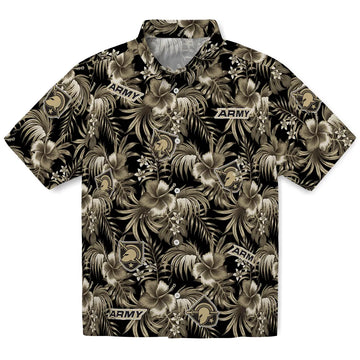 Army Black Knights Hawaiian Shirt - Hibiscus Exotic | Moonbestprint