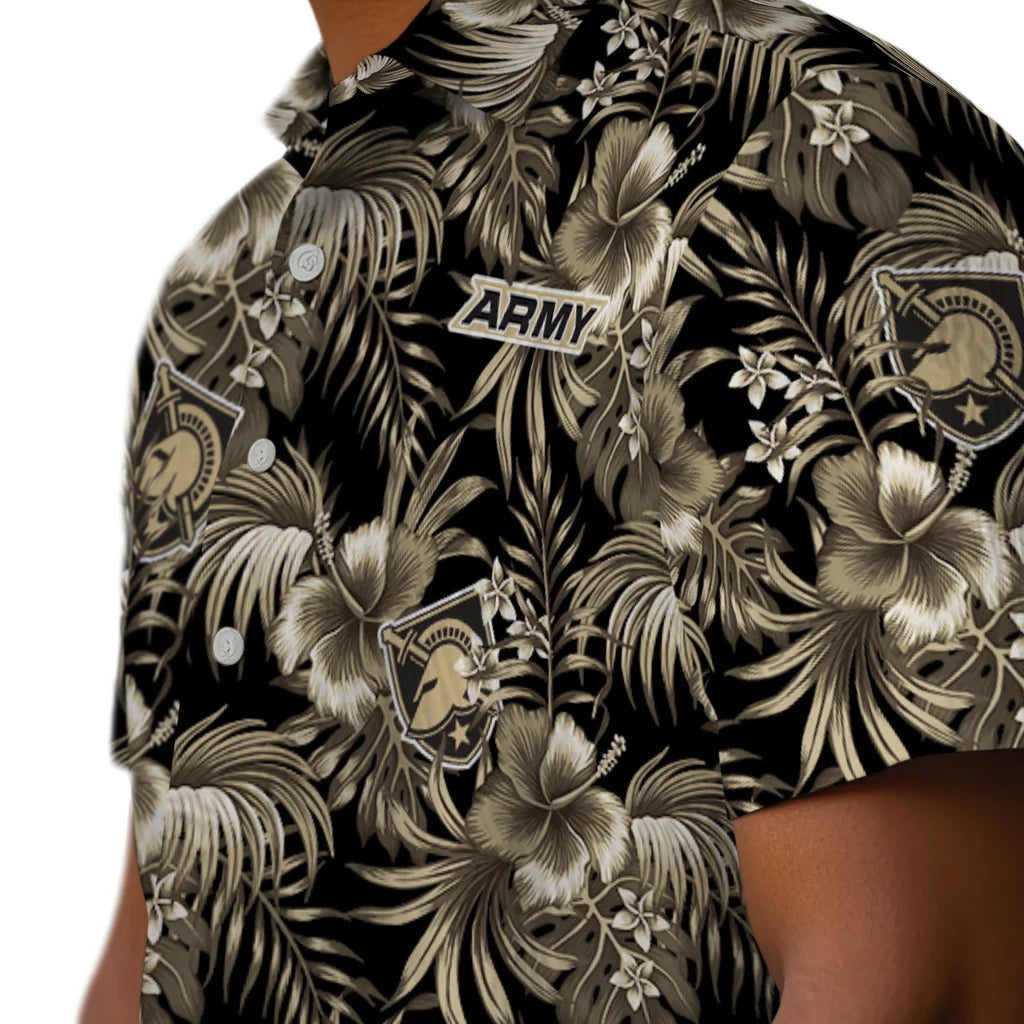 Army Black Knights Hawaiian Shirt - Hibiscus Exotic | Moonbestprint