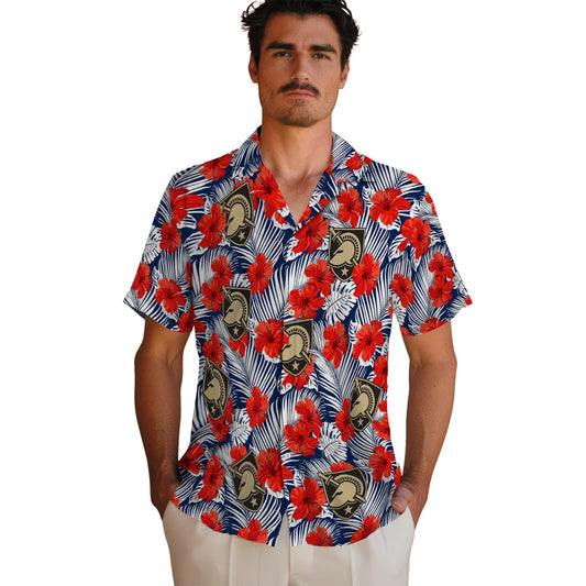 Army Black Knights Hawaiian Shirt - Hibiscus Fiesta | Moonbestprint