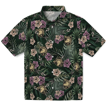 Army Black Knights Hawaiian Shirt - Hibiscus Leaves Pattern | Moonbestprint