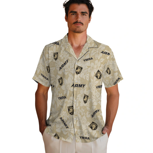 Army Black Knights Hawaiian Shirt - Hibiscus Oasis | Moonbestprint