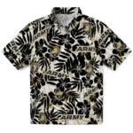 Army Black Knights Hawaiian Shirt - Hibiscus Overlay | Moonbestprint