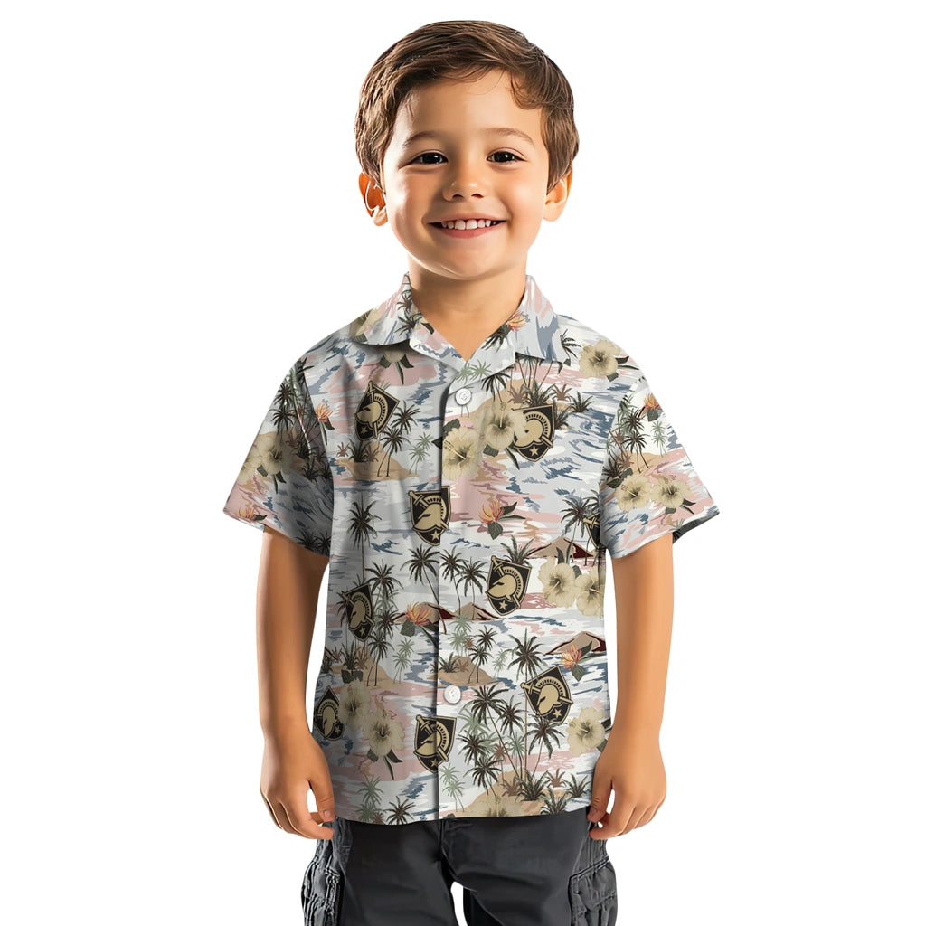 Army Black Knights Hawaiian Shirt - Hibiscus Seaside | Moonbestprint