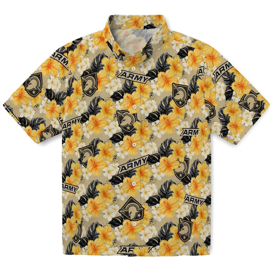 Army Black Knights Hawaiian Shirt - Hibiscus Tropics | Moonbestprint