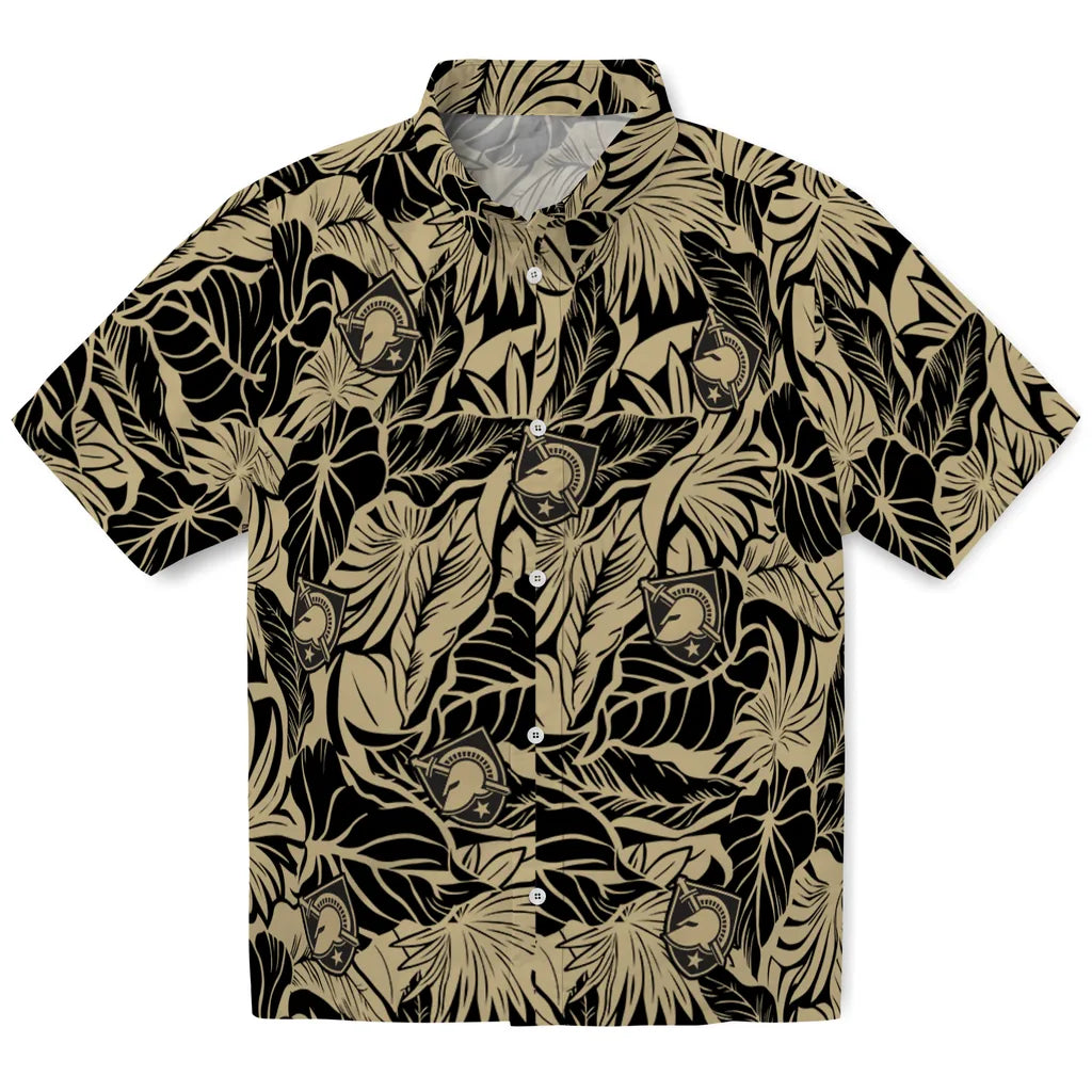 Army Black Knights Hawaiian Shirt - Monstera Layer | Moonbestprint