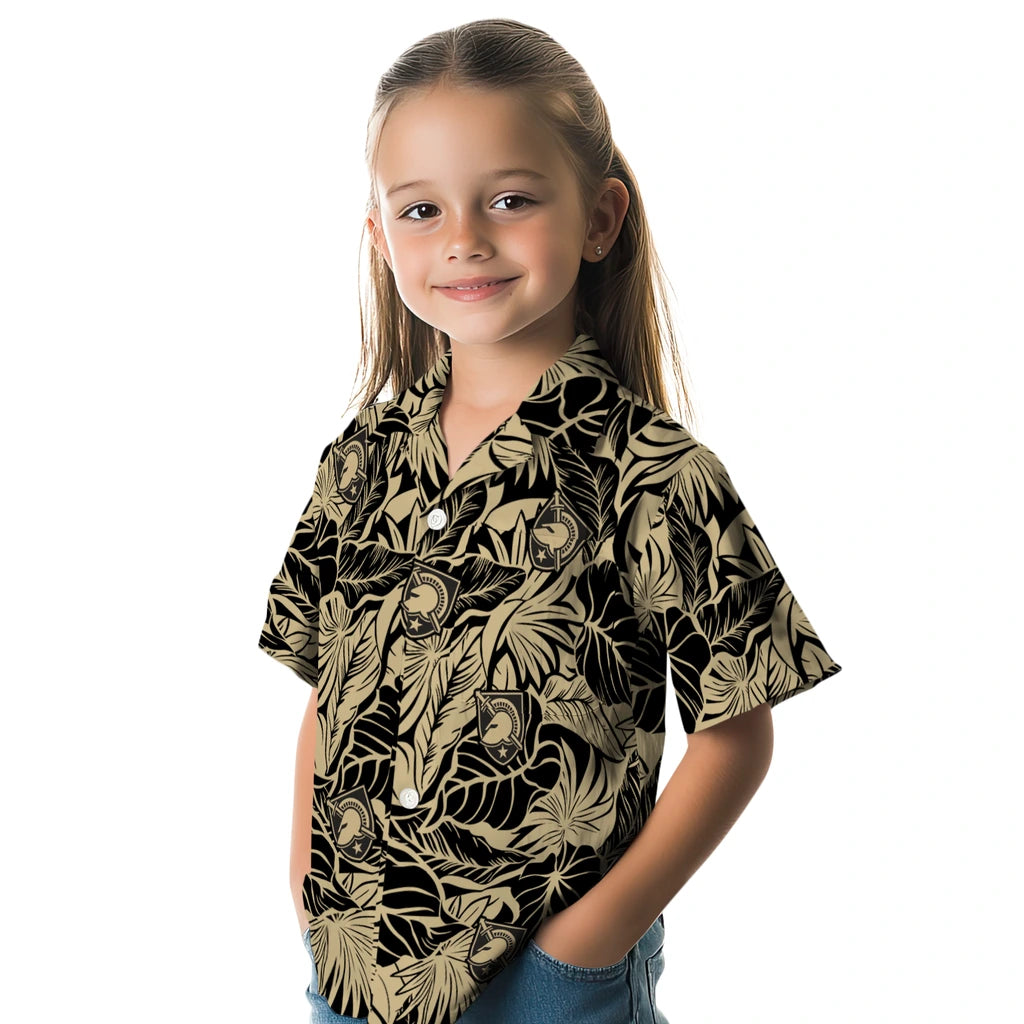 Army Black Knights Hawaiian Shirt - Monstera Layer | Moonbestprint
