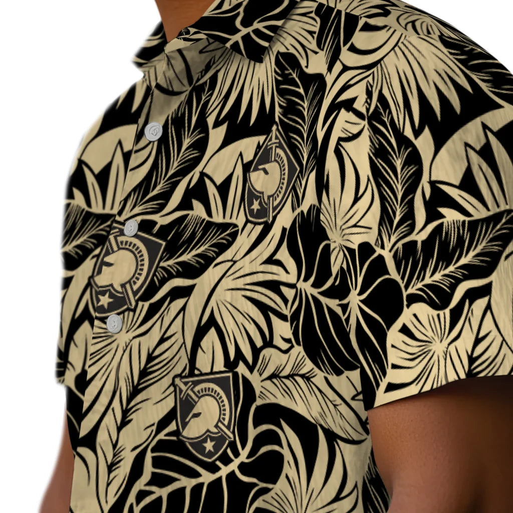Army Black Knights Hawaiian Shirt - Monstera Layer | Moonbestprint