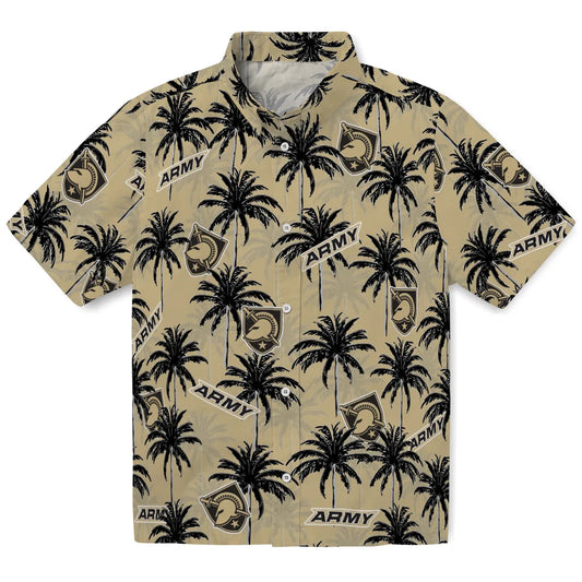 Army Black Knights Hawaiian Shirt - Palm Tree Motif | Moonbestprint