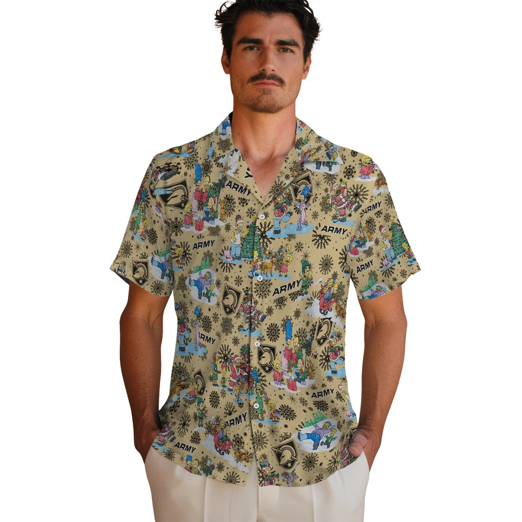 Army Black Knights Hawaiian Shirt - Simpsons Christmas | Moonbestprint