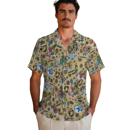 Army Black Knights Hawaiian Shirt - Simpsons Christmas | Moonbestprint
