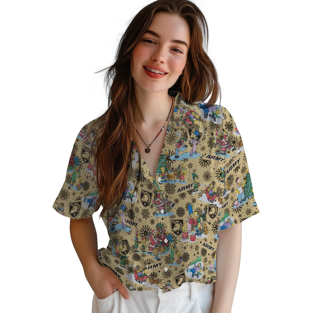 Army Black Knights Hawaiian Shirt - Simpsons Christmas | Moonbestprint