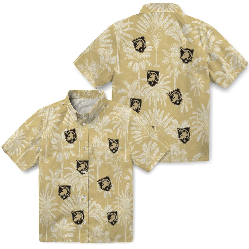 Army Black Knights Hawaiian Shirt - Vintage Palm Tree | Moonbestprint