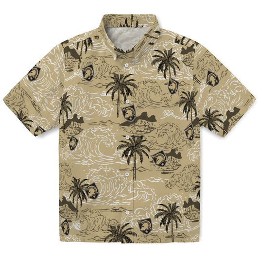 Army Black Knights Hawaiian Shirt - Wave Palm | Moonbestprint
