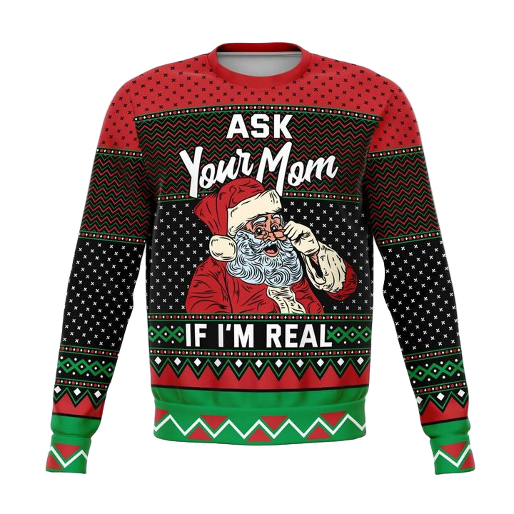 Ask Your Mom 2022 Naughty Meme 3d Ugly Christmas Sweater ? Usalast