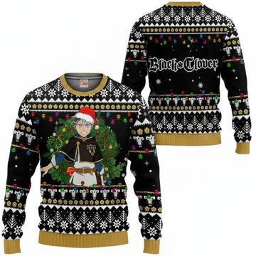 Asta Ugly Christmas Sweater And Hoodie Black Clover Anime Xmas Gift ? Usalast