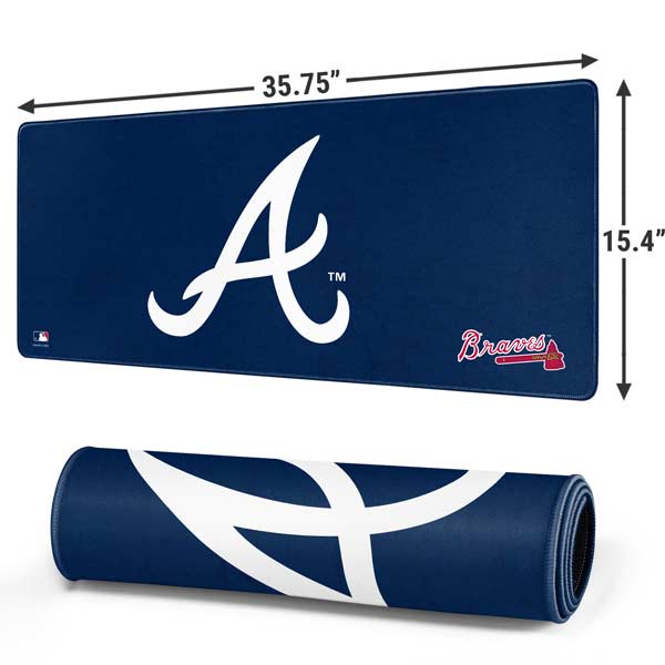 MLB Atlanta Braves - Solid Distressed Gaming Mouse Pad Moonbestprint