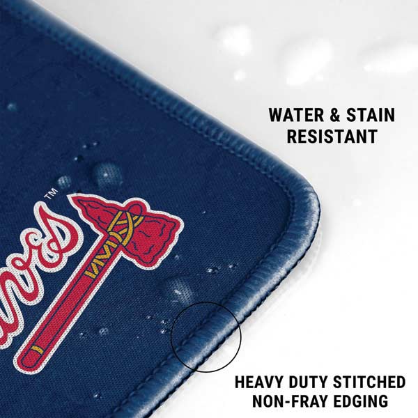 MLB Atlanta Braves - Solid Distressed Gaming Mouse Pad Moonbestprint