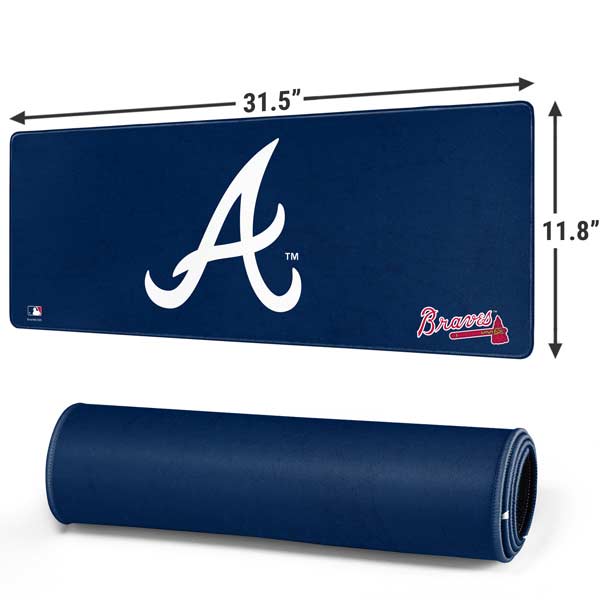 MLB Atlanta Braves - Solid Distressed Gaming Mouse Pad Moonbestprint