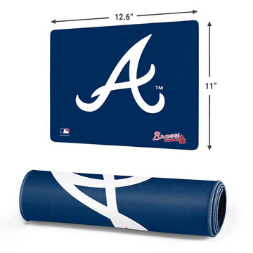 MLB Atlanta Braves - Solid Distressed Gaming Mouse Pad Moonbestprint