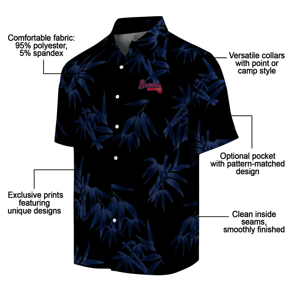 Atlanta Braves Hawaiian Shirt - Bamboo Branches | Moonbestprint
