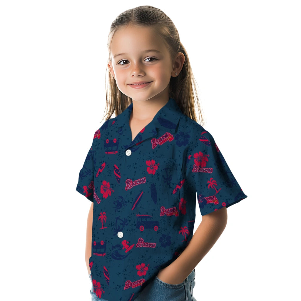 Atlanta Braves Hawaiian Shirt - Beach Vibe | Moonbestprint