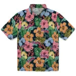 Atlanta Braves Hawaiian Shirt - Brilliant Hibiscus Garden | Moonbestprint