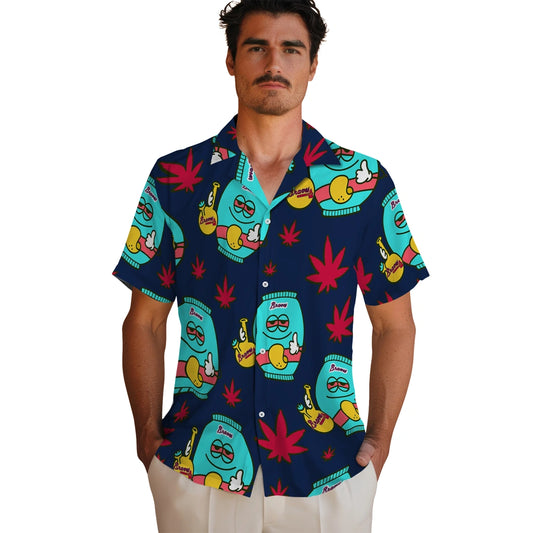 Atlanta Braves Hawaiian Shirt - Chill Vibe | Moonbestprint