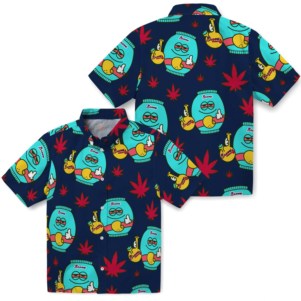Atlanta Braves Hawaiian Shirt - Chill Vibe | Moonbestprint
