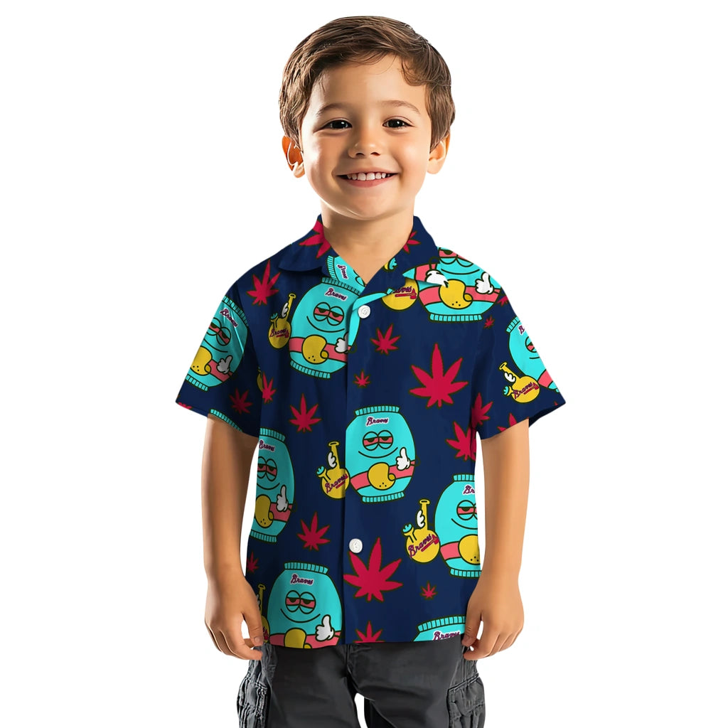 Atlanta Braves Hawaiian Shirt - Chill Vibe | Moonbestprint
