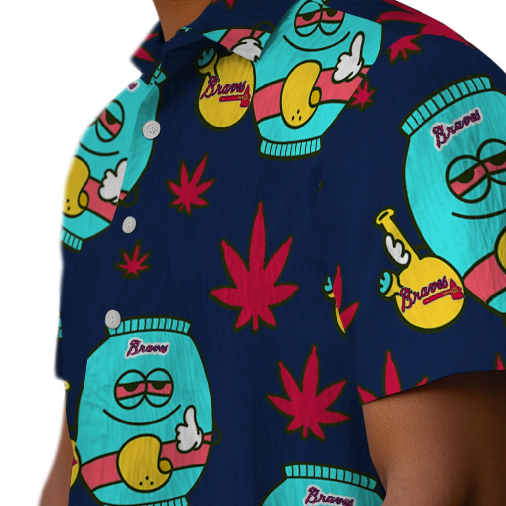 Atlanta Braves Hawaiian Shirt - Chill Vibe | Moonbestprint