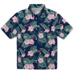 Atlanta Braves Hawaiian Shirt - Flamingo and Hibiscus | Moonbestprint