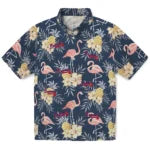 Atlanta Braves Hawaiian Shirt - Flamingo Hibiscus | Moonbestprint