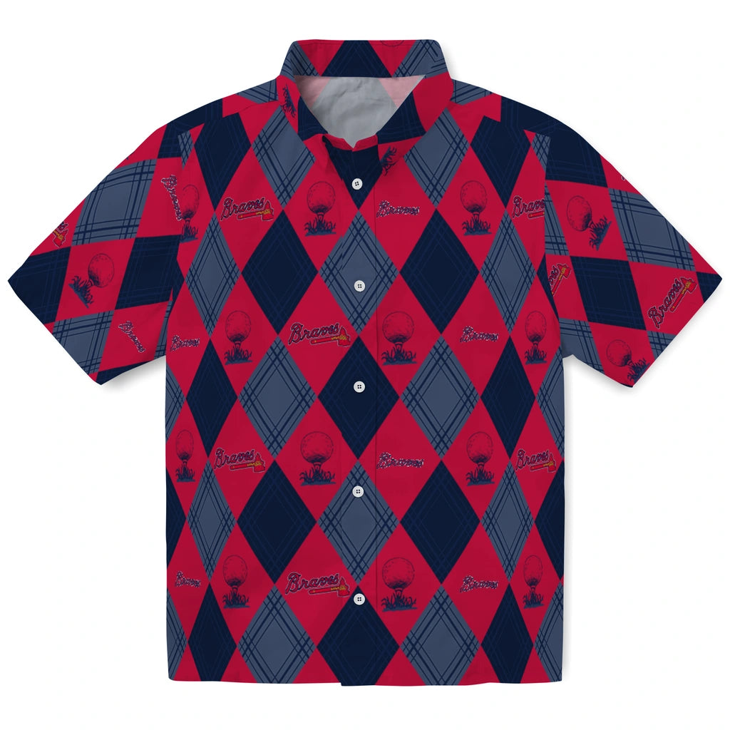 Atlanta Braves Hawaiian Shirt - Golfing Plaid | Moonbestprint