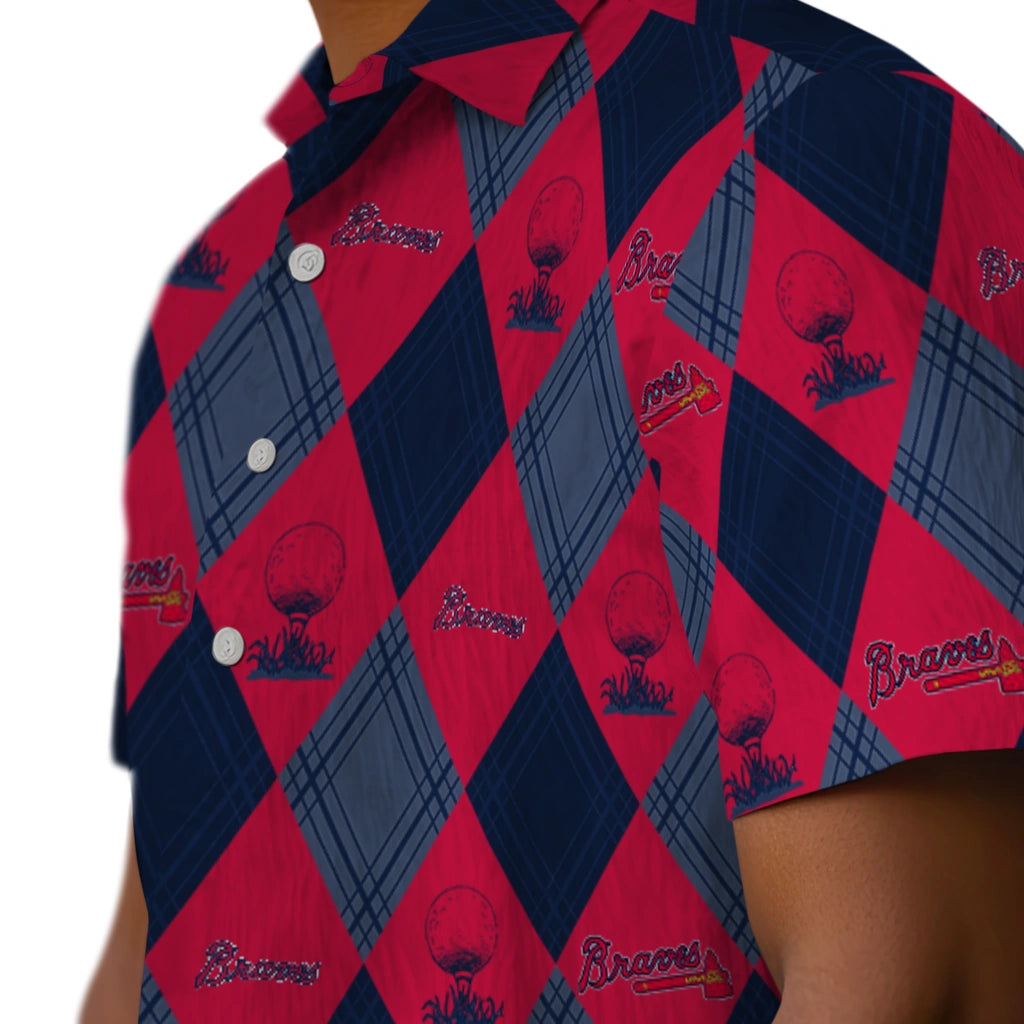 Atlanta Braves Hawaiian Shirt - Golfing Plaid | Moonbestprint