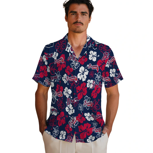 Atlanta Braves Hibiscus Bloom Hawaiian Shirt – Moonbestprint
