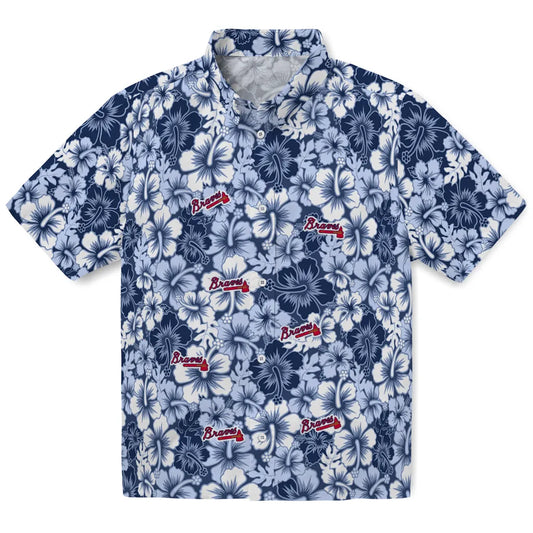 Atlanta Braves Hawaiian Shirt - Hibiscus Blooms | Moonbestprint