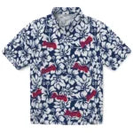 Atlanta Braves Hawaiian Shirt - Hibiscus Motif | Moonbestprint