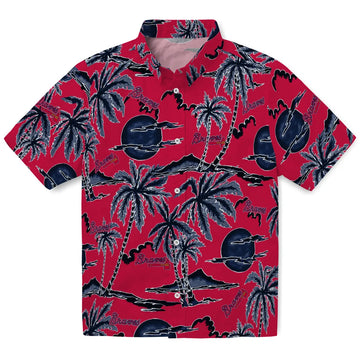Atlanta Braves Hawaiian Shirt - Palm Sunset | Moonbestprint
